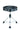 Gibraltar 9808 17 inch. Stitched Saddle Throne, Black