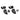 Contour Bracket Assemblies, Pkg Of 2, Backerboard, Black
