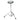 Practice Pad, 6 Diameter, Gray, Coated Head, With Stand