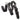 Right Height(TM) Ergonomic Guitar Strap - Black — Specialty Series - 3 inch. Wide