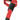 Polypropylene Guitar/Ukulele Strap - Red/Black Ribbon — Youth Series - 1-1/2 inch. Wide