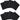 Eight Pack of 2 inch.-Thick Acoustic Foam Pyramid Panels 12 inch.x12 inch. — Charcoal