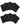Eight Pack of 2 inch.-Thick Acoustic Foam Pyramid Panels 12 inch.x12 inch. — Charcoal