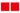 Pair of 2 inch.-Thick Acoustic Foam Pyramid Panels 12 inch.x12 inch. — Red