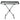 Frameworks Adjustable X Style Keyboard Stand with Rubberized Leveling Foot
