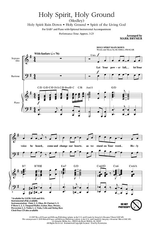 Holy Ground Script Holy Spirit, Holy Ground (Medley) (SAB) | PraiseSong | TMC – The ...