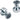 König & Meyer Power Magnets, Zinc Coated, 2 pc