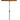 König & Meyer Orchestra Music Stand, Chrome stand, walnut wooden desk, 1 pc (11811.050.02)