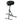 König & Meyer Stool w/Pneumatic Height Adjustment, Black Fabric, 1 pc