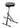 König & Meyer Stool w/Pneumatic Height Adjustment, Black leather, 1 pc