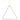 Steel triangle 25cm c/ stick ref. 01830