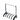 König & Meyer Guardian 5-Electric Guitar Stand, Translucent, 1 pc