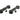 K&M Support Arm--Digital Piano for Omega Stands, Black, 1 pc