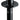 K&M Flange Adaptor, Black, 1 pc