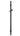 König & Meyer Distance Rod - Ring Lock - Top & Bottom, Black, 1 pc