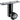 K&M Screw-on Adaptor, Black, 1 pc