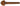 GEWA Cello Peg, Boxwood, Hill 4/4, Ebony Ball, Medium (13mm)