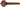 GEWA Cello Peg, Boxwood, Heart 4/4, Ebony Ball & Collar Strong (14mm)