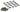 Replacement Screw and screw holder sets for case cover, Chrome, 16pcs