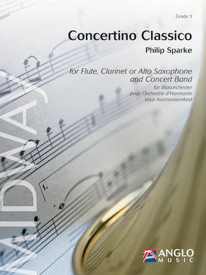 Concertino Classico for Flute and Concert Band — Grade 4 - Score and Parts