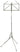 Wittner Deluxe Music Stand, Nickel (Max Height 57")