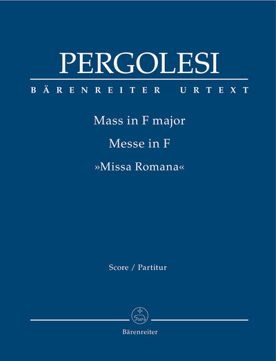 Mass in F major "Missa Romana" by Pergolesi, Giovanni Battista