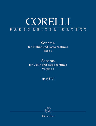 Sonatas for Violin and Basso continuo op. 5, I-VI by Corelli, Arcangelo