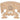 Aubert Baroque Violin Bridge, #8L (Deluxe), 4/4 41mm, Medium Heart