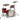 CC2-J403 Gretsch Catalina Club 3pc Shell Pack, Gloss Crimson Burst