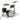 CC2-J483 Gretsch Catalina Club 3pc Shell Pack, Piano Black