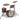CC2-J483 Gretsch Catalina Club 3pc Shell Pack, Satin Antique Fade