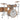 CM2-E627 Gretsch Catalina Maple 7pc Shell Pack, Antique Maple