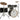 CM2-E627 Gretsch Catalina Maple 7pc Shell Pack, Black Stardust