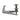ULSA Violin Finetuner, Stable Style, Titanium, Narrow Slot, 4/4-3/4, Uncolored