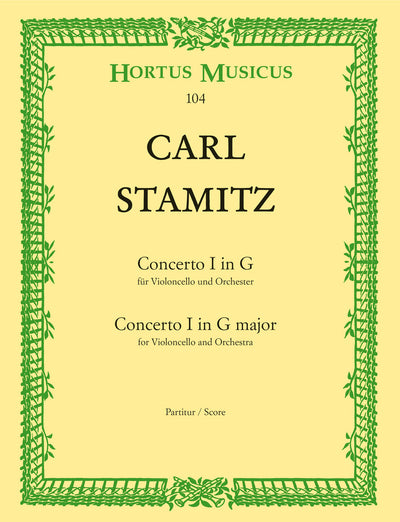 Concerto for Violoncello and Orchestra no. 1 in G major by Stamitz, Carl