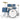 RGE625BS Gretsch Renegade 5-PC Drum Kit, With Hardware, Blue Sparkle