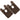 Mach One Chinrest Clamp Cover, Genuine Leather, Brown, 2pc-Pack