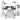 GEWA G9 Club E-Drum Set 6C Carbon