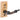 String Swing Home&Studio Violin/Viola Hanger with Bow Holder, Flat Wall Mount, 3/4-17", Oak