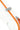 PURE by GEWA Violin Case, Polycarbonate Fun, Shaped, White/Orange, w/Subway Handle