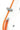 PURE by GEWA Violin Case, Polycarbonate Fun, Shaped, White/Orange, w/Subway Handle