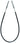 Wittner Bass Tailwire, Braided-Steel, 3/4-1/4